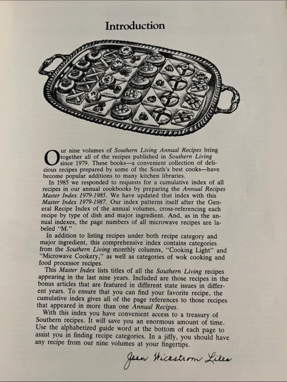 Southern Living Annual Recipes Master Index 1979-1987